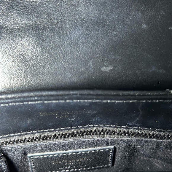 Saint Laurent Black Quilted Crossbody Bag - Picture 10 of 11